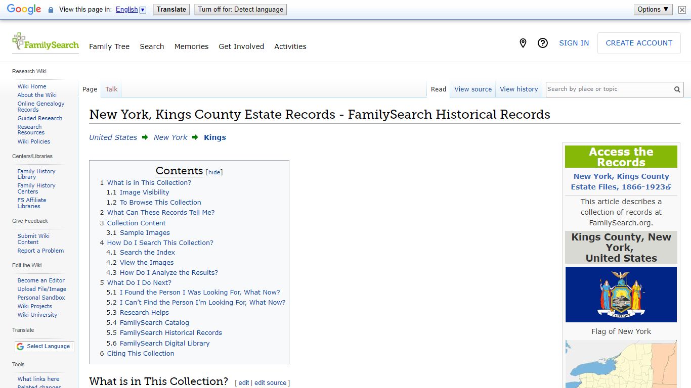 New York, Kings County Estate Records - FamilySearch